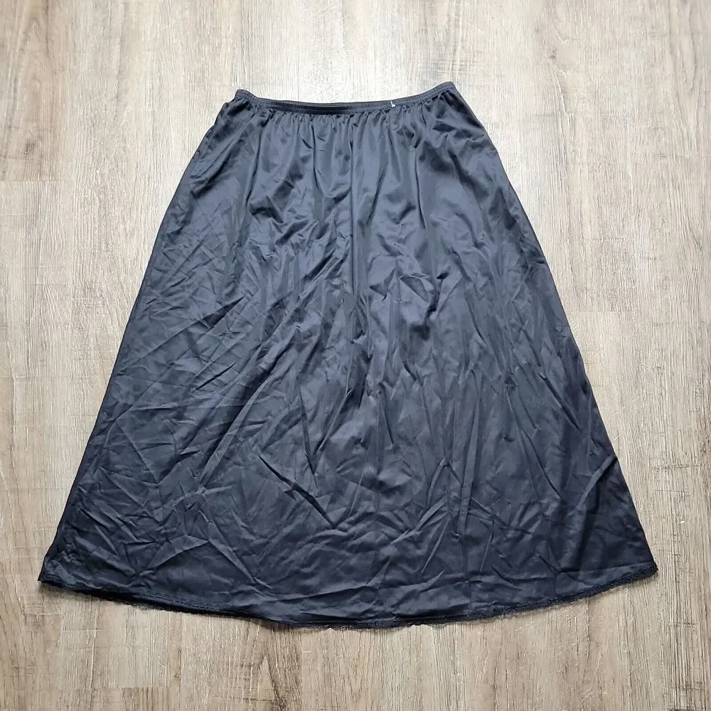 Vanity Fair Vintage Below Knee Skirt Slip Sz M 28